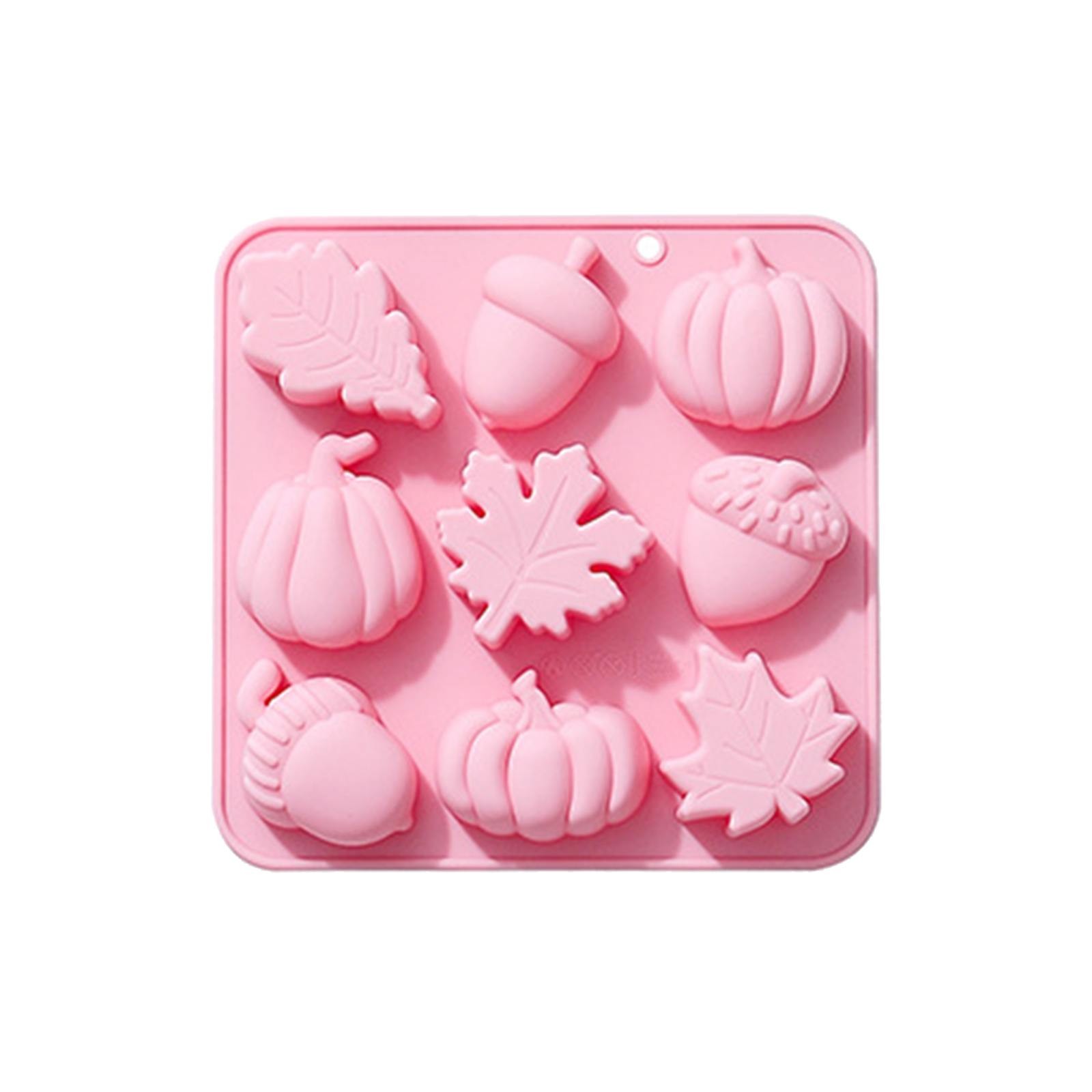 thumbnail image 2 of Molde de silicona para tartas con hojas de calabaza - Reutilizable, antiadherente, apto para horno/microondas para hacer chocolate/tartas/jabones, 2 of 2